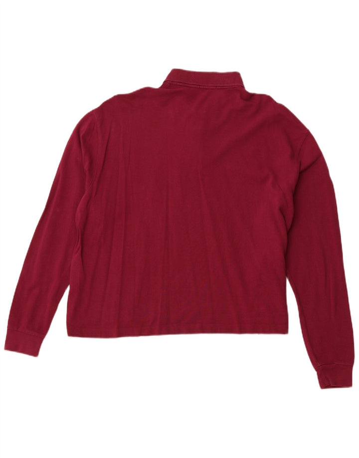 POLO RALPH LAUREN Damen Übergroßes Crop-Poloshirt UK 10 Small Pink