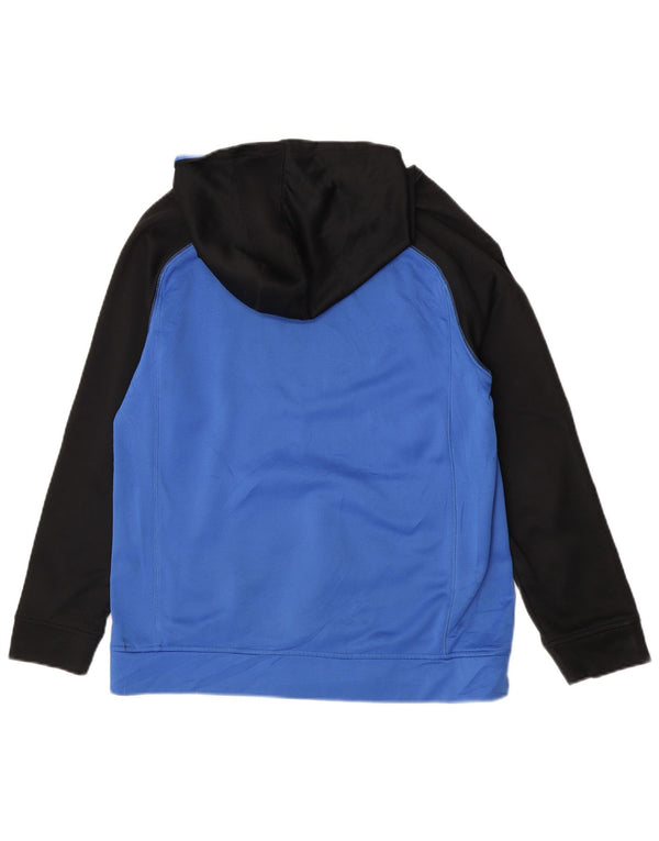 Adidas Jungen Kapuzenpullover mit Grafik, 13–14 Jahre, XL, blaues Farbblock-Polyester