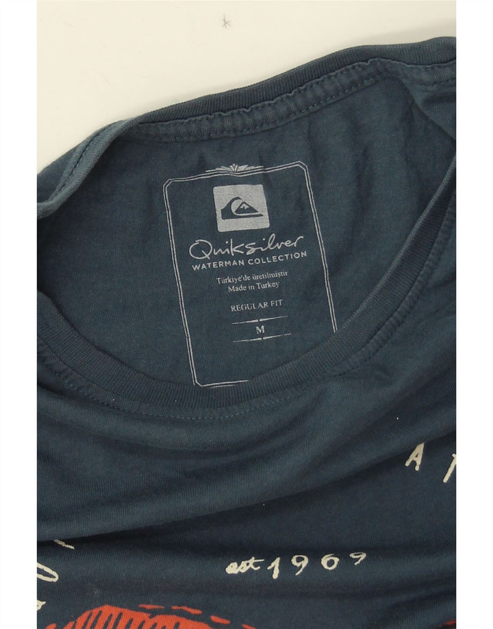 Quiksilver Herren-T-Shirt mit normaler Passform und Grafik, mittleres Marineblau