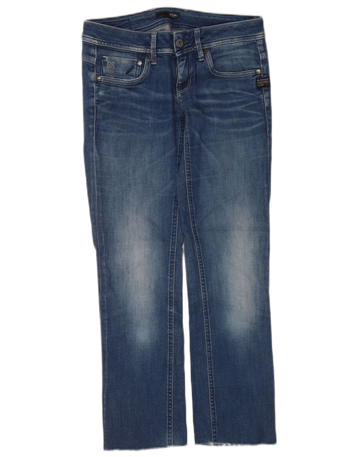 G-Star Damen Straight Jeans W27 L27 Blaue Baumwolle