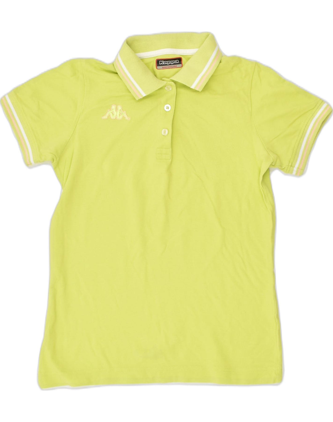 KAPPA Womens Polo Shirt UK 12 Medium Green | Vintage Kappa | Thrift | Second-Hand Kappa | Used Clothing | Messina Hembry 