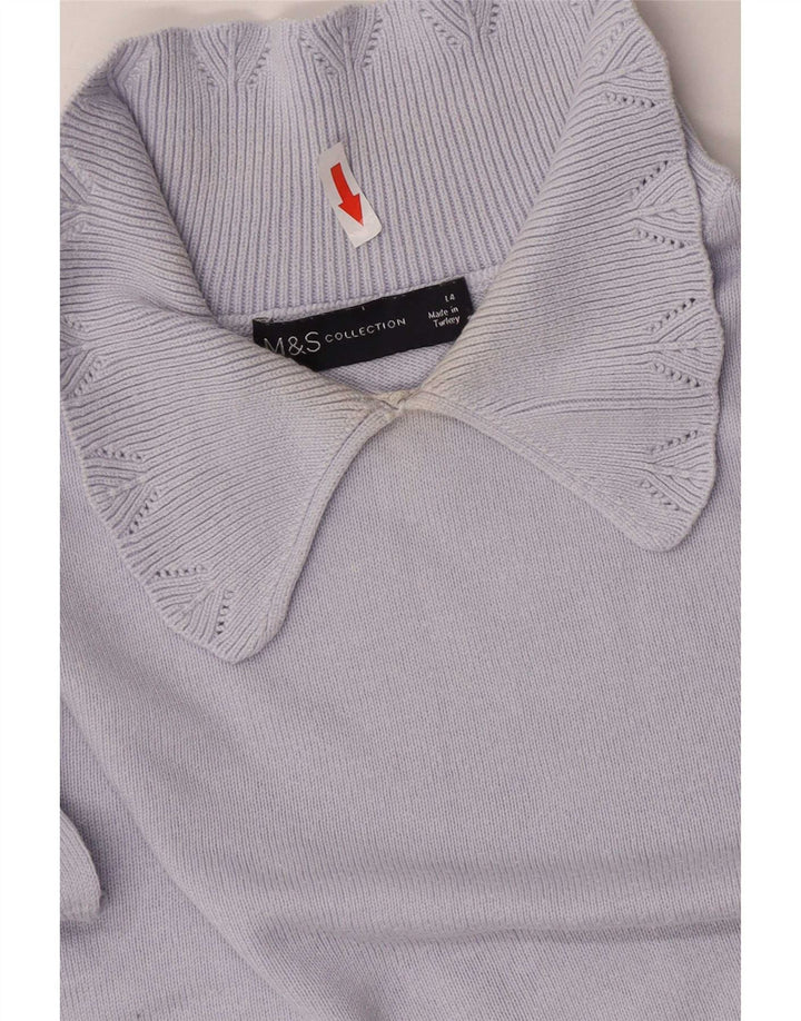 Marks & Spencer Damen-Pullover mit Rollkragen, Gr. 14, Blau