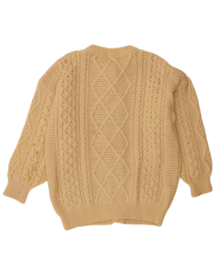 Oak Tree Damen-Strickjacke in Übergröße, Gr. 16, Beige, Wolle