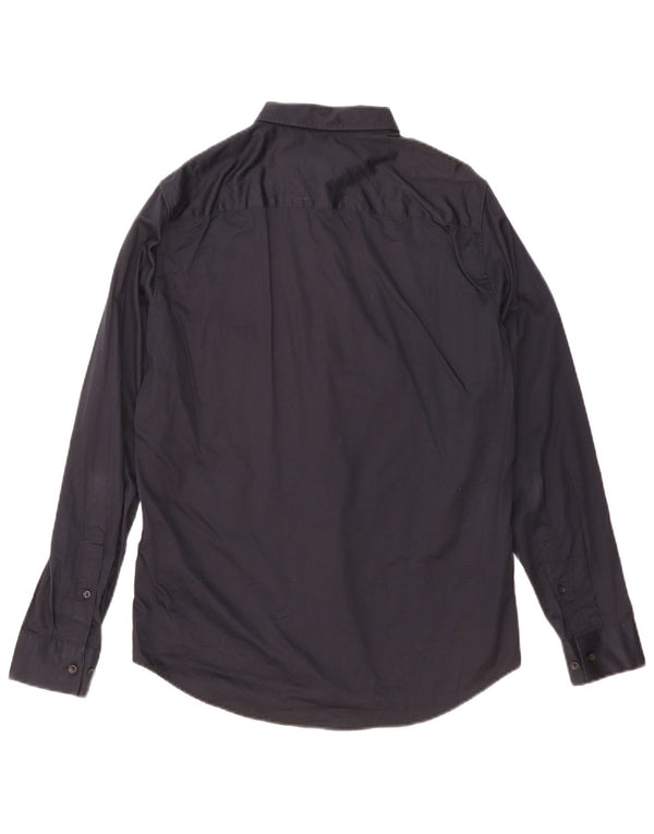 Armani Exchange Herrenhemd Mittelschwarze Baumwolle