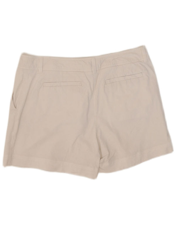 Hobbs Damen Chinoshorts UK 16 Large W36 Weiße Baumwolle