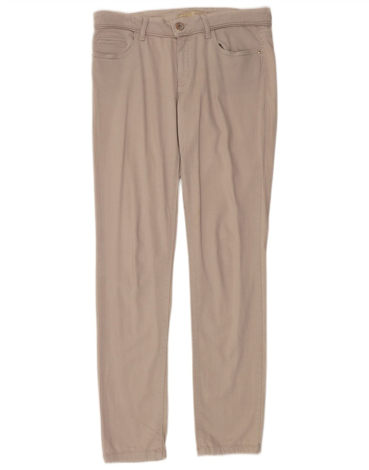 Zara Damen Slim Freizeithose EU 40 Medium W30 L32 Beige