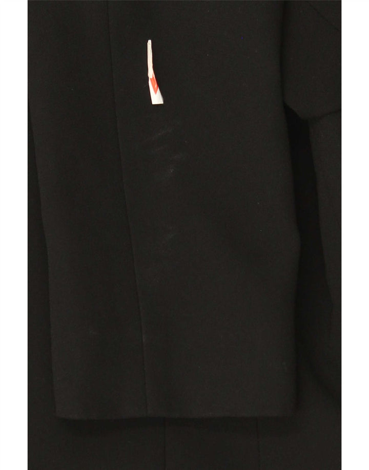 Hobbs Damen Crop 1 Button Blazer Jacke UK 10 Small Schwarz Acetat