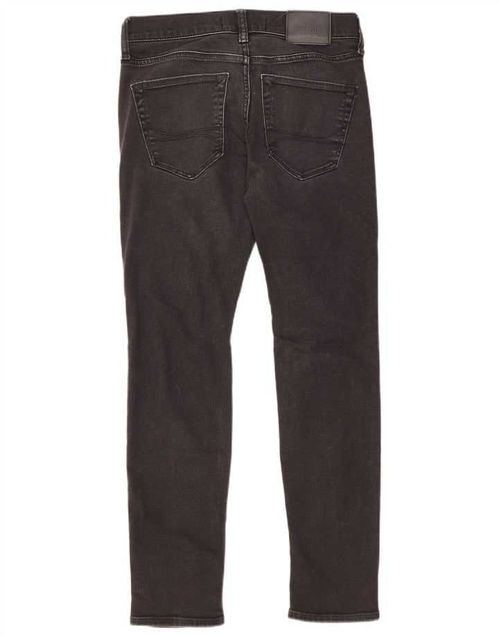 Hollister Distressed Slim Jeans für Damen, W29, L30, schwarze Baumwolle