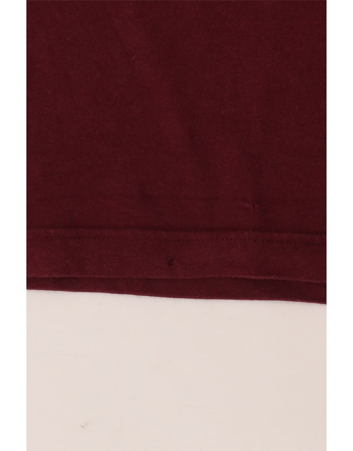 ADIDAS Herren T-Shirt Top Small Kastanienbraun Baumwolle