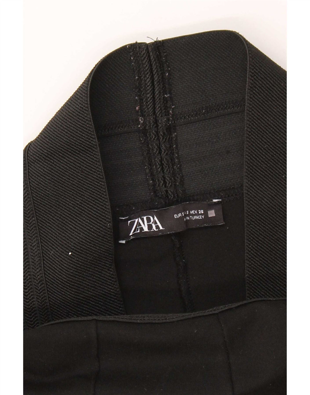 Zara Damen-Leggings, klein, schwarze Viskose