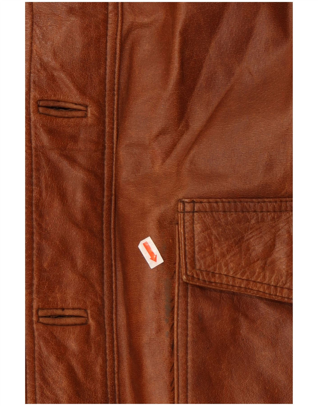 UNION RIVER Herren Lederjacke UK 42 XL Braunes Leder