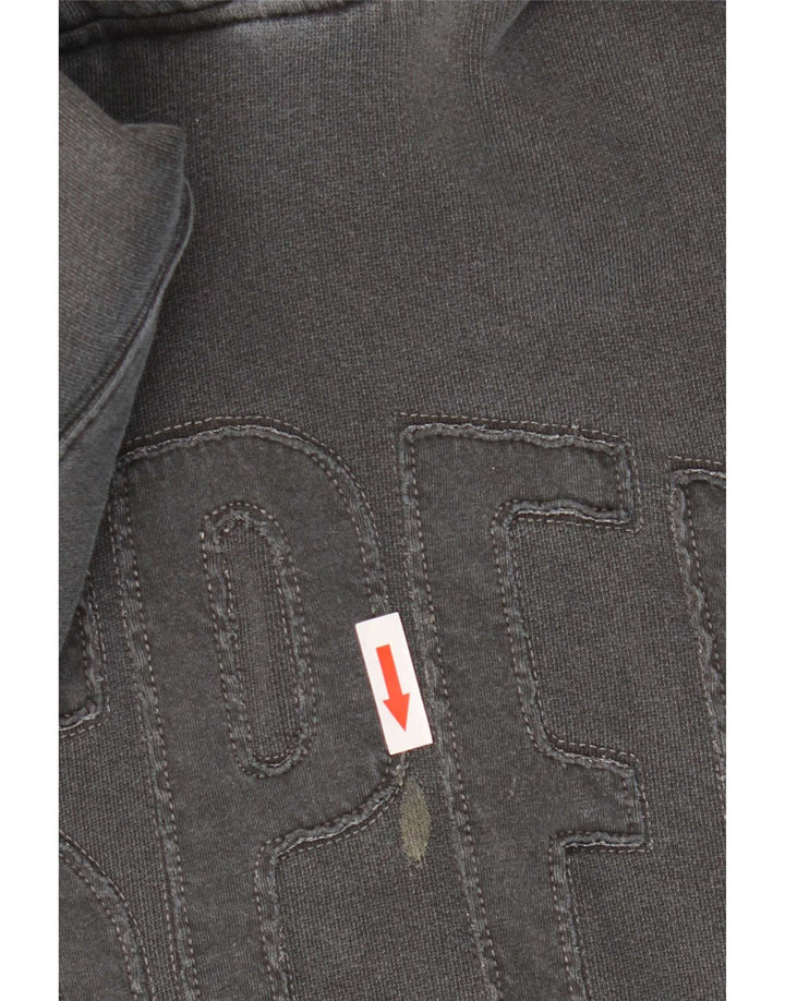 Marks & Spencer Damen-Pullover mit Grafik-Übergröße, Kapuzenpullover, Gr. 14, mittelschwarz