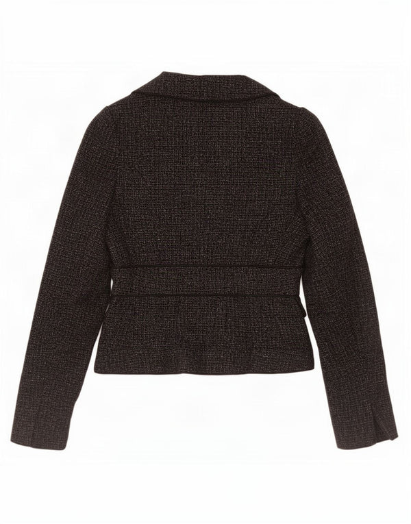 Hobbs Damen-Blazerjacke mit 3 Knöpfen, Größe S, Grau, Polyester