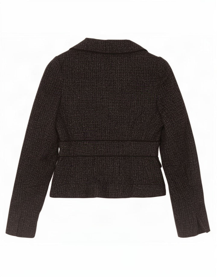 Hobbs Damen-Blazerjacke mit 3 Knöpfen, Größe S, Grau, Polyester