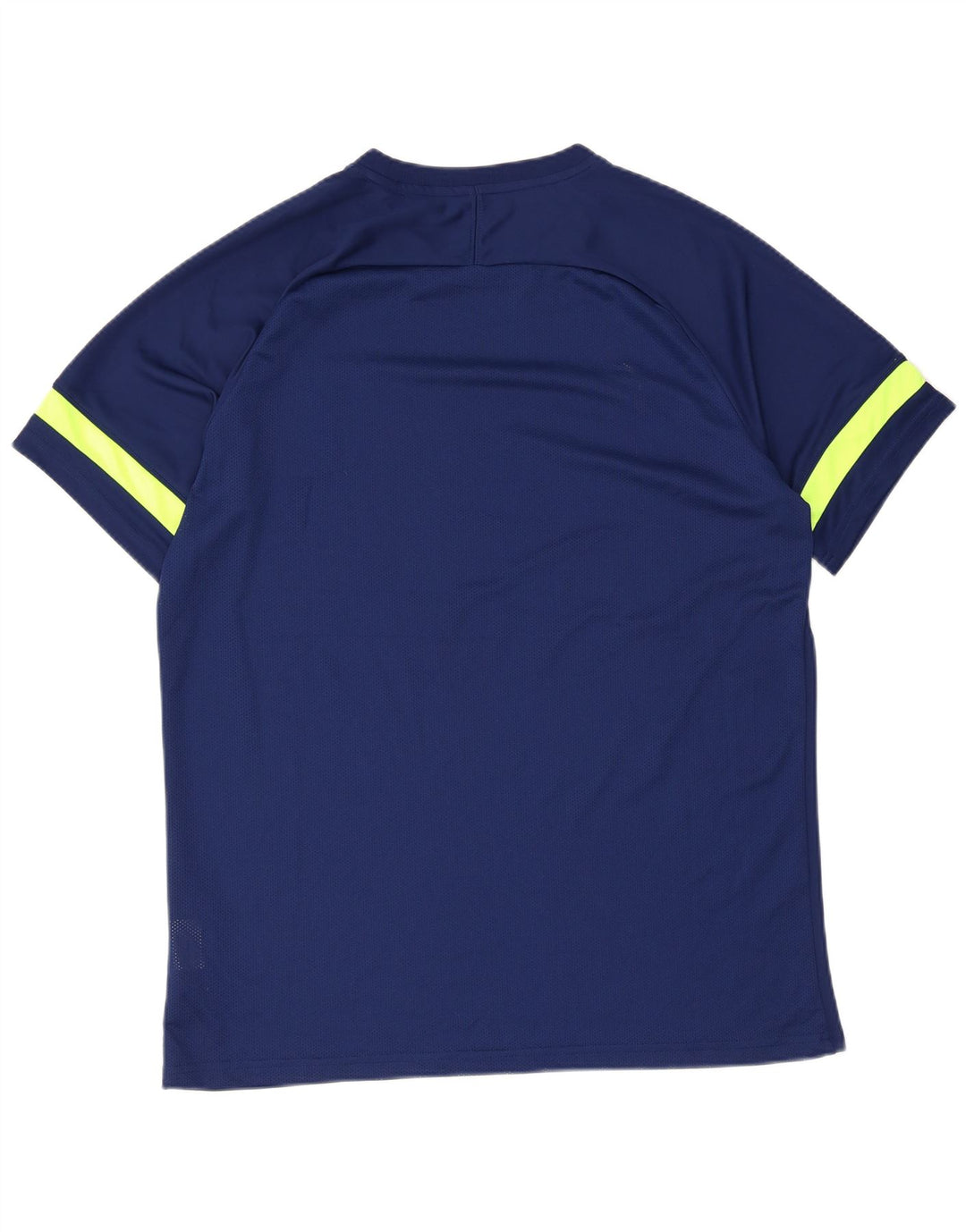 Nike Herren Dri Fit T-Shirt Top XL Marineblaues Colourblock-Polyester