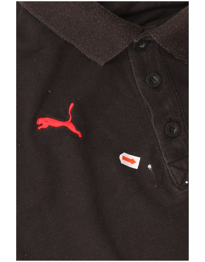 PUMA Herren-Poloshirt, mittelgroß, Schwarz, Farbblock