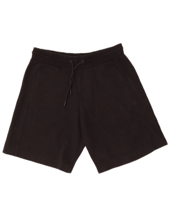 Zara Herren-Sportshorts, Größe S, schwarze Baumwolle