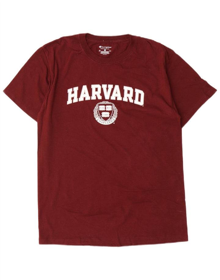 Champion Herren Harvard Regular Graphic T-Shirt-Oberteil aus mittlerer kastanienbrauner Baumwolle
