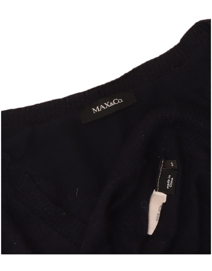 Max & Co. Damen-Pullover mit V-Ausschnitt, Gr. 10, Marineblau