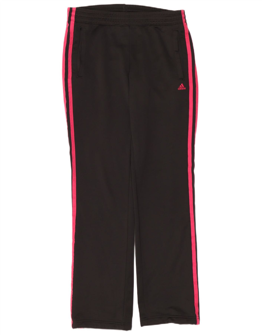 ADIDAS Damen Trainingshose UK 4/6 XS Schwarz Polyester
