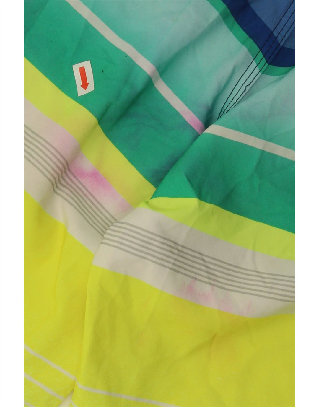 QUIKSILVER Mens Swimming Shorts Large Multicoloured Striped Polyester Vintage Quiksilver and Second-Hand Quiksilver from Messina Hembry 