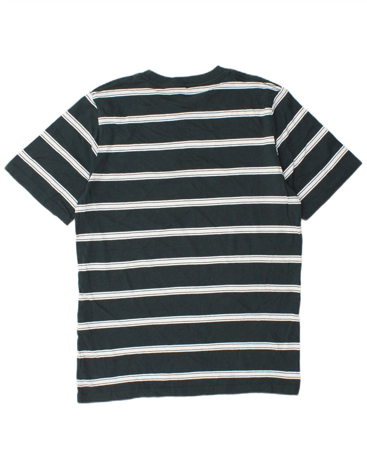 Jack & Jones Herren-T-Shirt-Oberteil, klein, grün gestreift, Baumwolle
