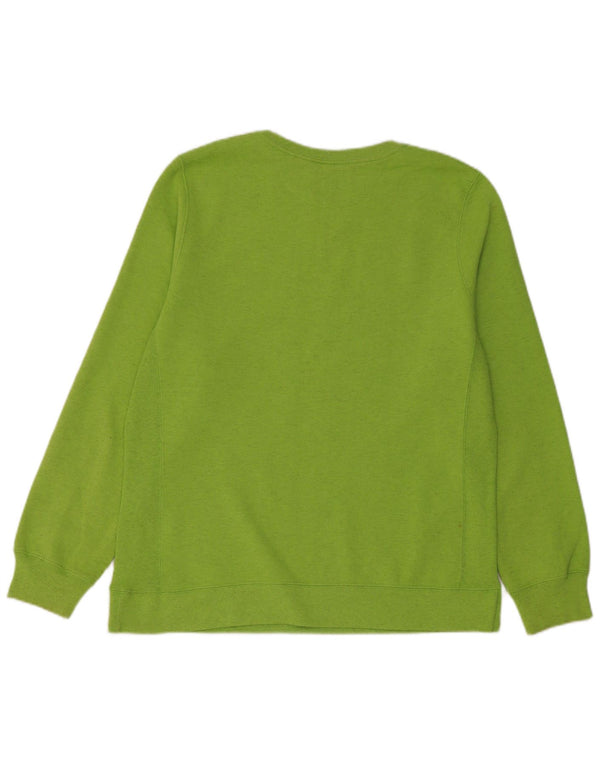 Champion Damen Sweatshirt Pullover UK 18 XL Grüne Baumwolle