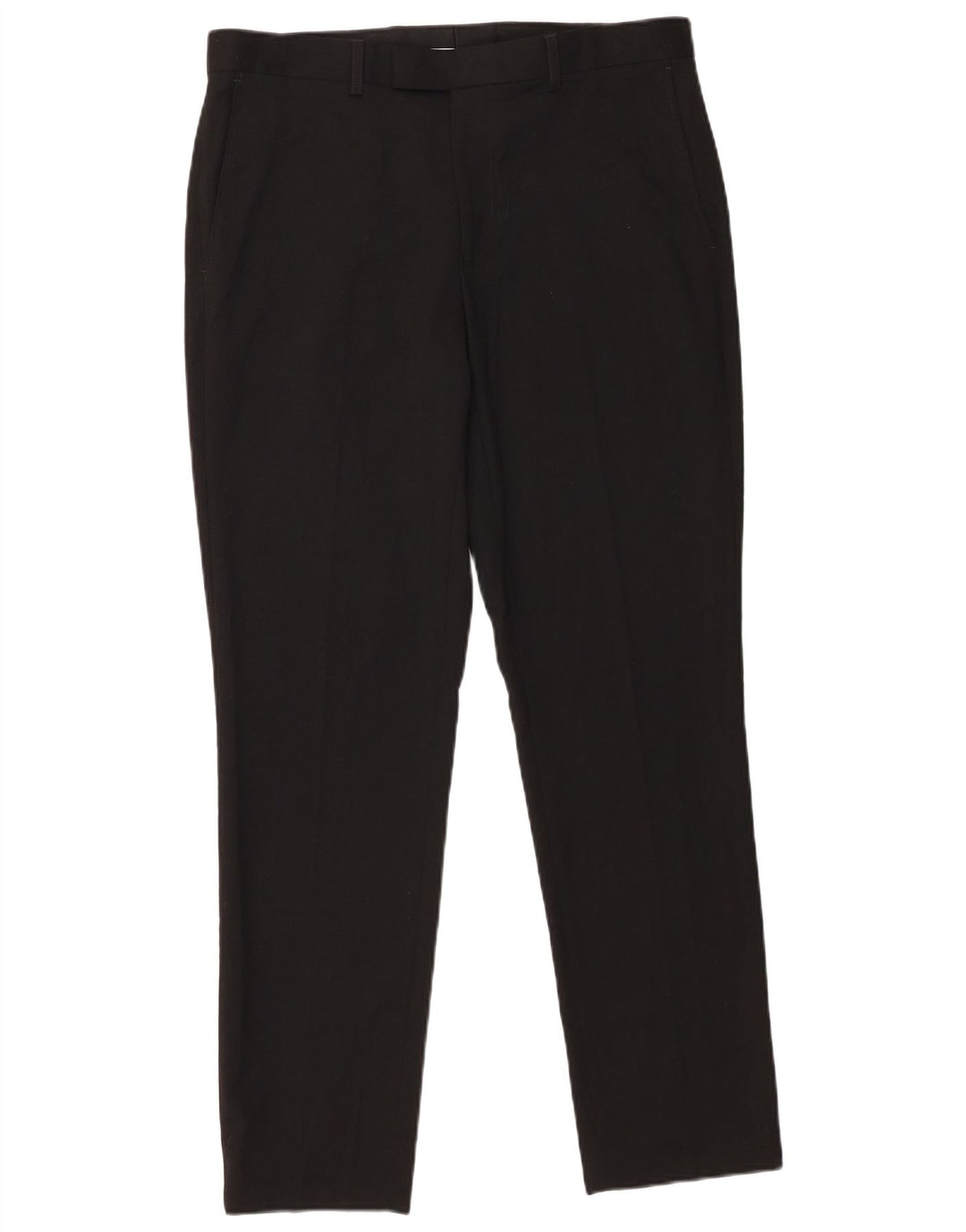 Marks & Spencer Herren Slim Anzughose W34 L31 Schwarz Polyester