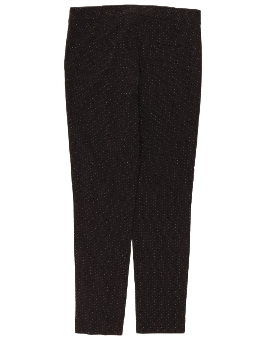 Zara Slim Chino-Hose für Damen, mittelgroß, W28, L27, schwarz gefleckte Viskose