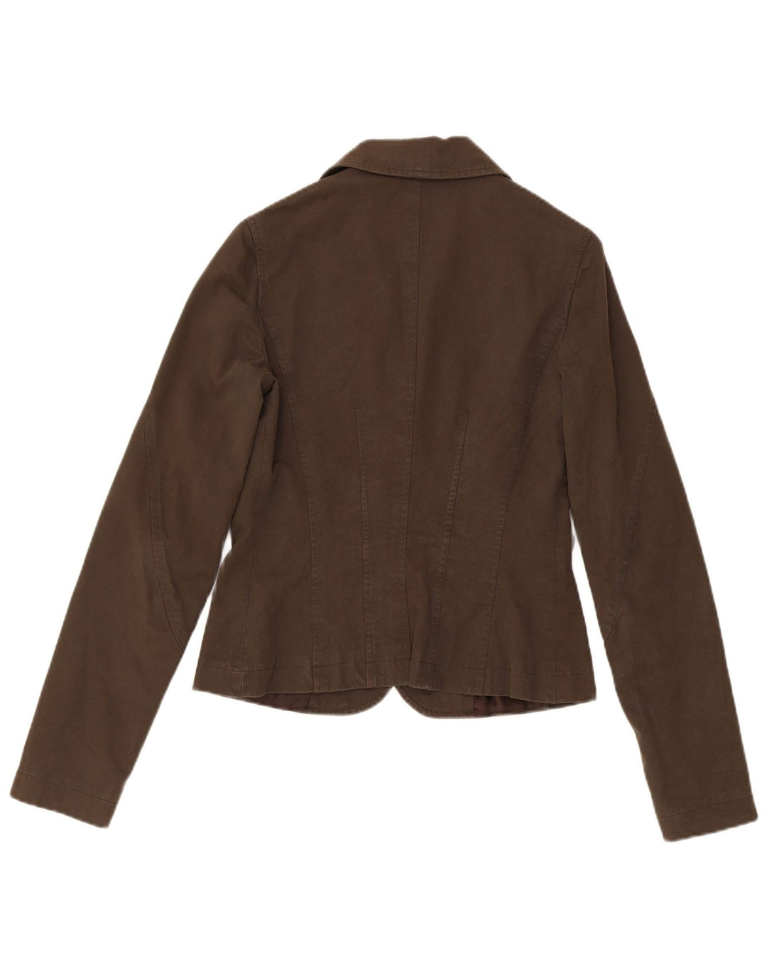 Liu Jo Damen-Blazerjacke mit 3 Knöpfen, IT 44, mittelbraune Baumwolle