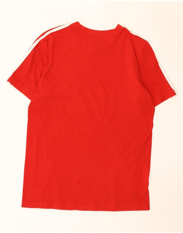 Adidas T-Shirt für Jungen, 13–14 Jahre, rot, Colourblock-Baumwolle