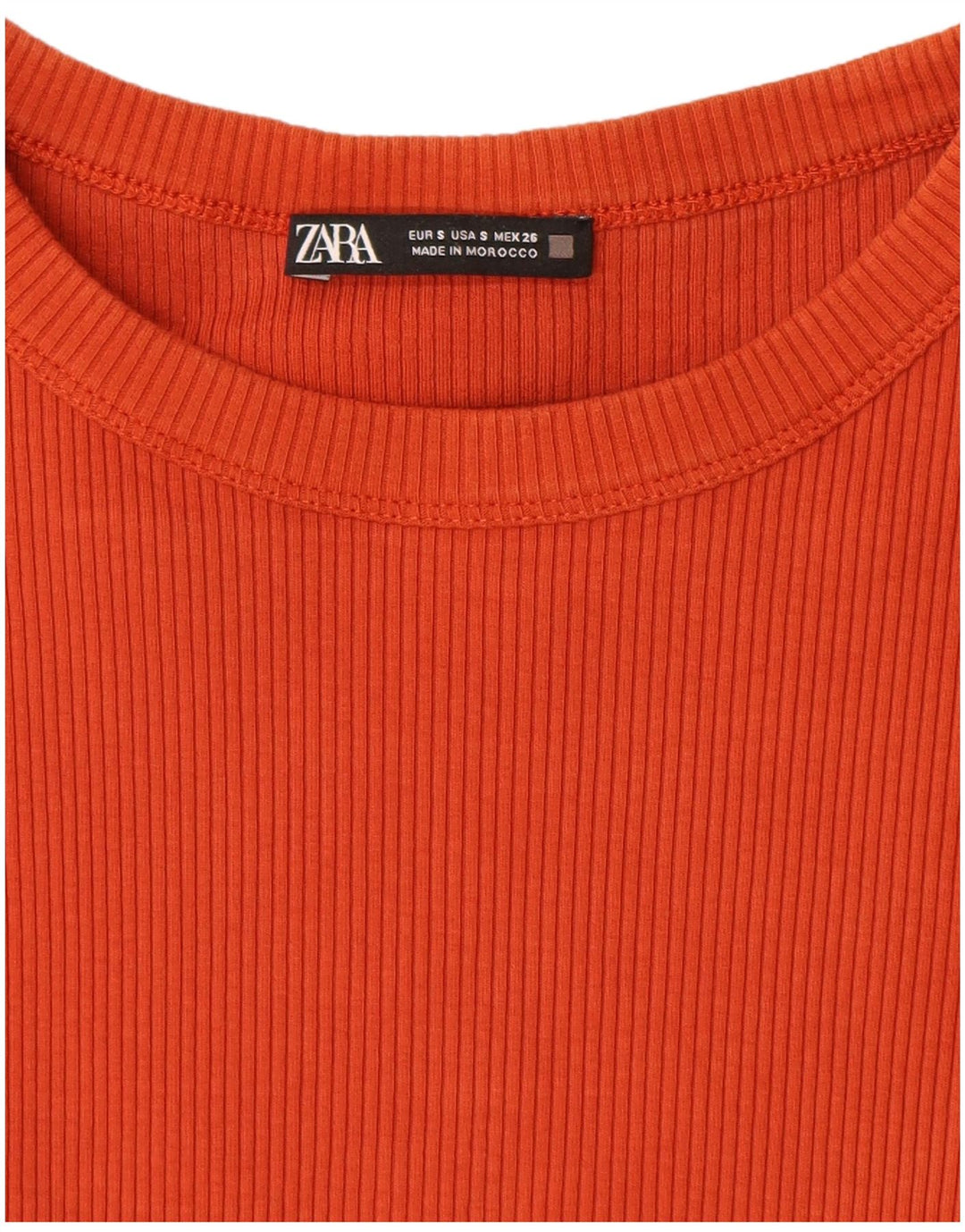 Zara Damen Ärmelloses Maxikleid UK 8 Small Orange