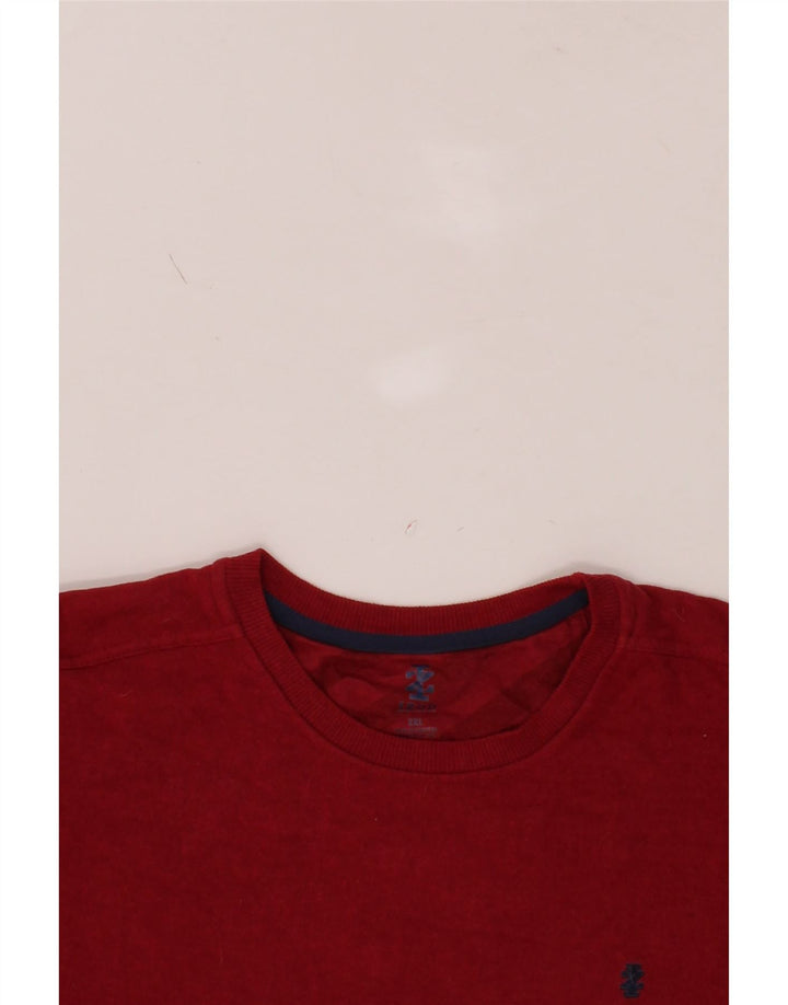 IZOD Mens Sweatshirt Jumper 2XL Red Vintage Izod and Second-Hand Izod from Messina Hembry 