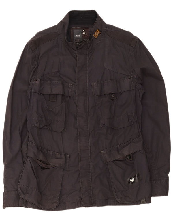 G-Star Herren Utility Jacke UK 42 XL Schwarz Baumwolle
