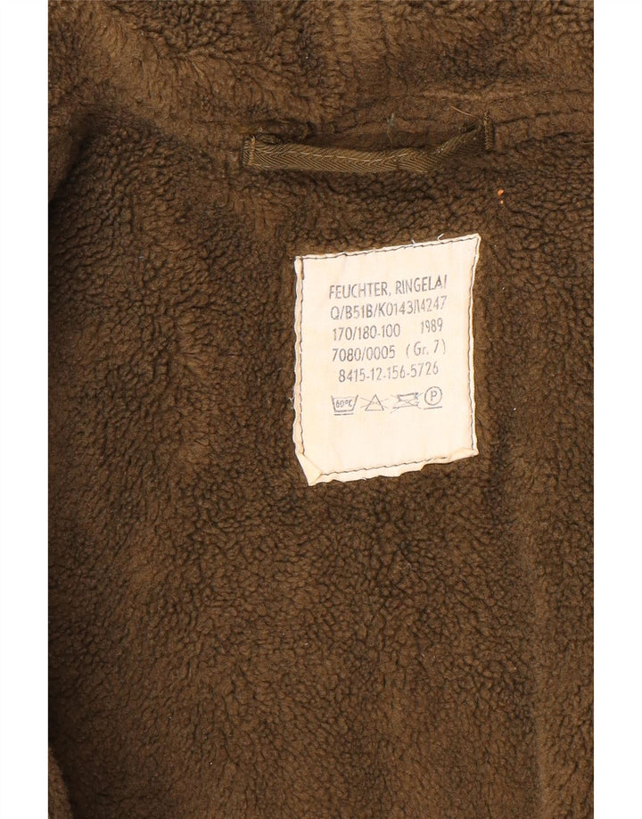 Vintage Herren Kapuzenparka Jacke UK 40 Large Khaki