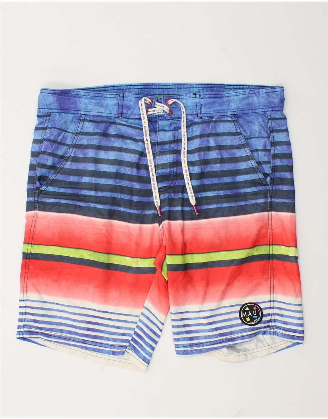 MAUI AND SONS Herren Badeshorts Medium Mehrfarbig gestreift