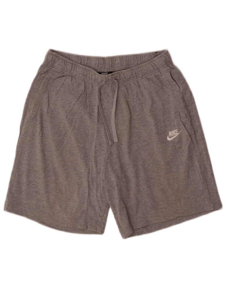 Nike Herren-Sportshorts aus mittelgrauer Baumwolle