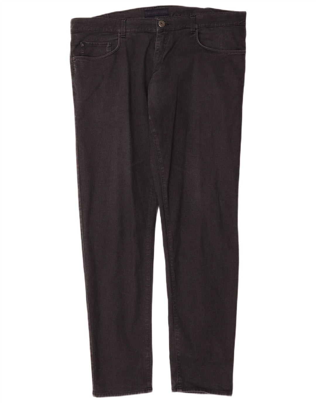Trussardi Herren Slim Jeans W42 L35 Schwarze Baumwolle