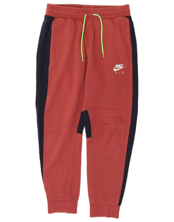 Nike Damen-Trainingshose, Jogginghose, UK 14, Mittelrot, Colourblock-Baumwolle