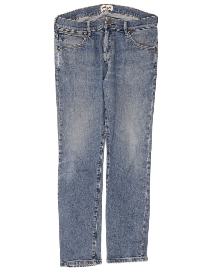 Wrangler Herren Larston Slim Jeans W32 L32 Blaue Baumwolle