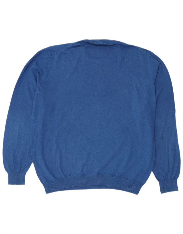 Trussardi Herren-Pullover mit Rundhalsausschnitt, XL, Blau