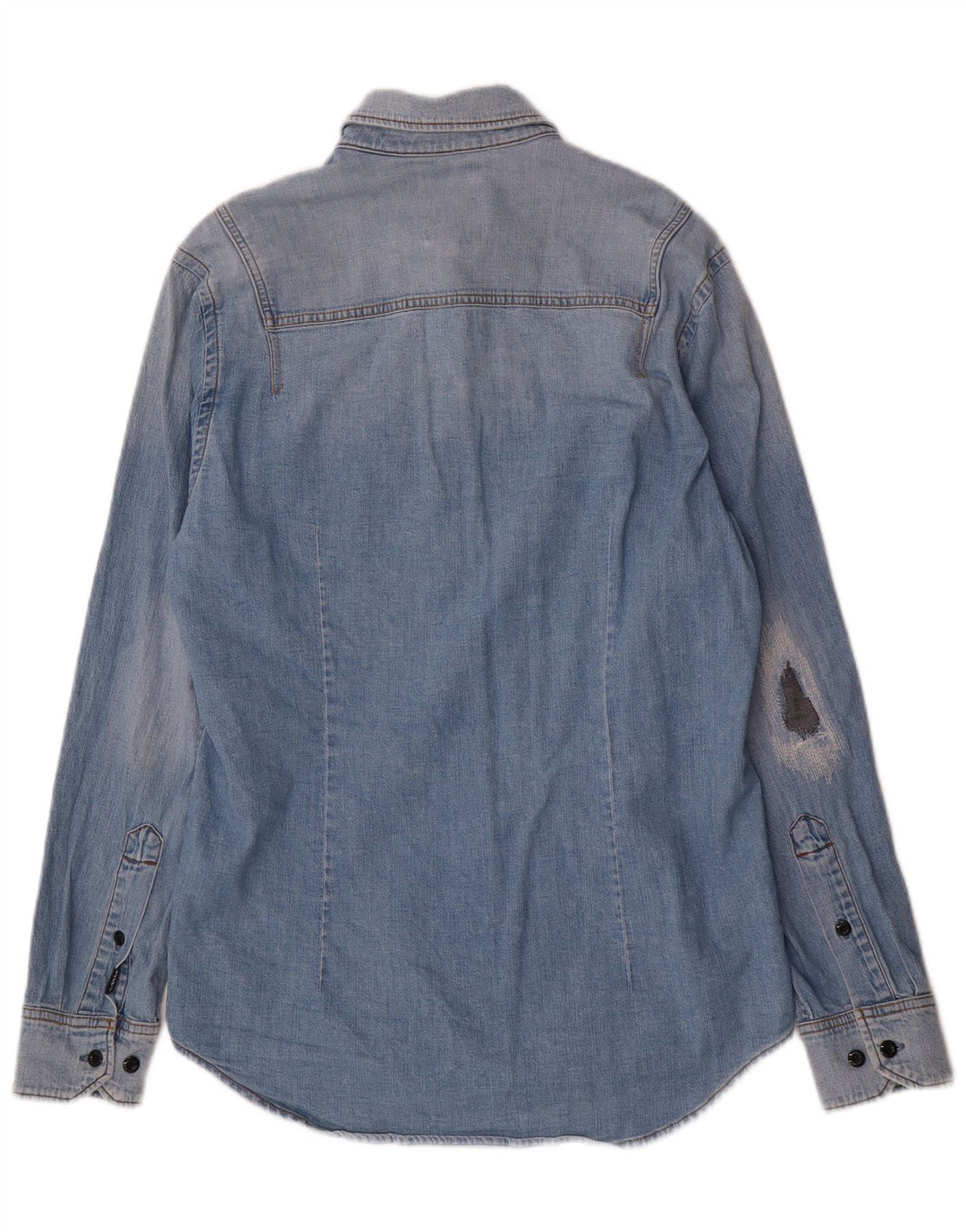 G-Star Slim Fit Jeanshemd für Herren aus mittelblauer Baumwolle