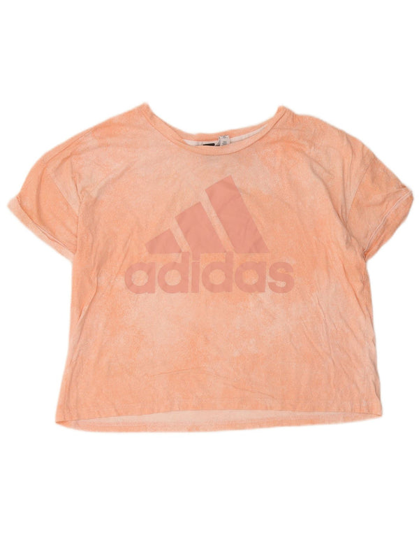 Adidas Damen Grafik T-Shirt Top UK 20/22 XL Pink Tie Dye Baumwolle