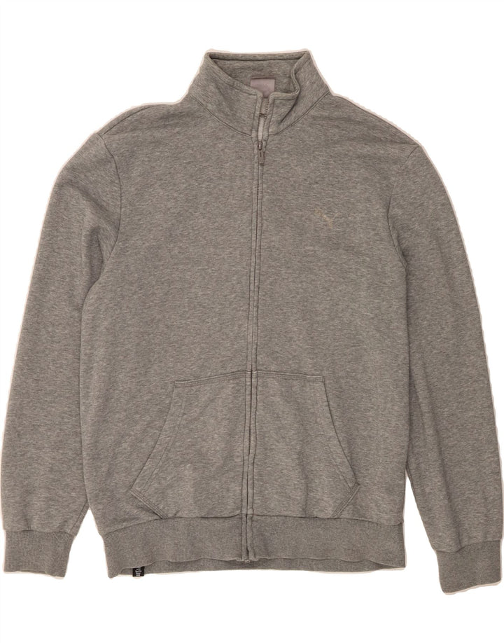 PUMA Mens Tracksuit Top Jacket Medium Grey Cotton Vintage Puma and Second-Hand Puma from Messina Hembry 