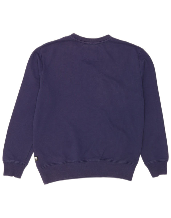 G-Star Herren Grafik-Sweatshirt-Pullover, mittelmarineblaue Baumwolle