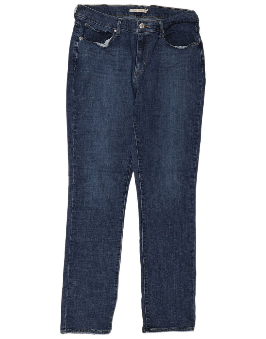Levi's Damen Classic Straight Jeans W31 L32 Blaue Baumwolle