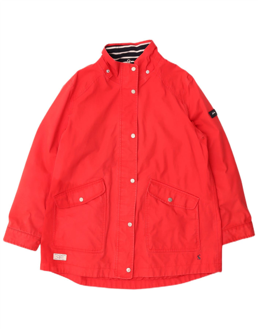 Joules Damen Übergroße wasserdichte Jacke UK 16 Large Rot Polyester