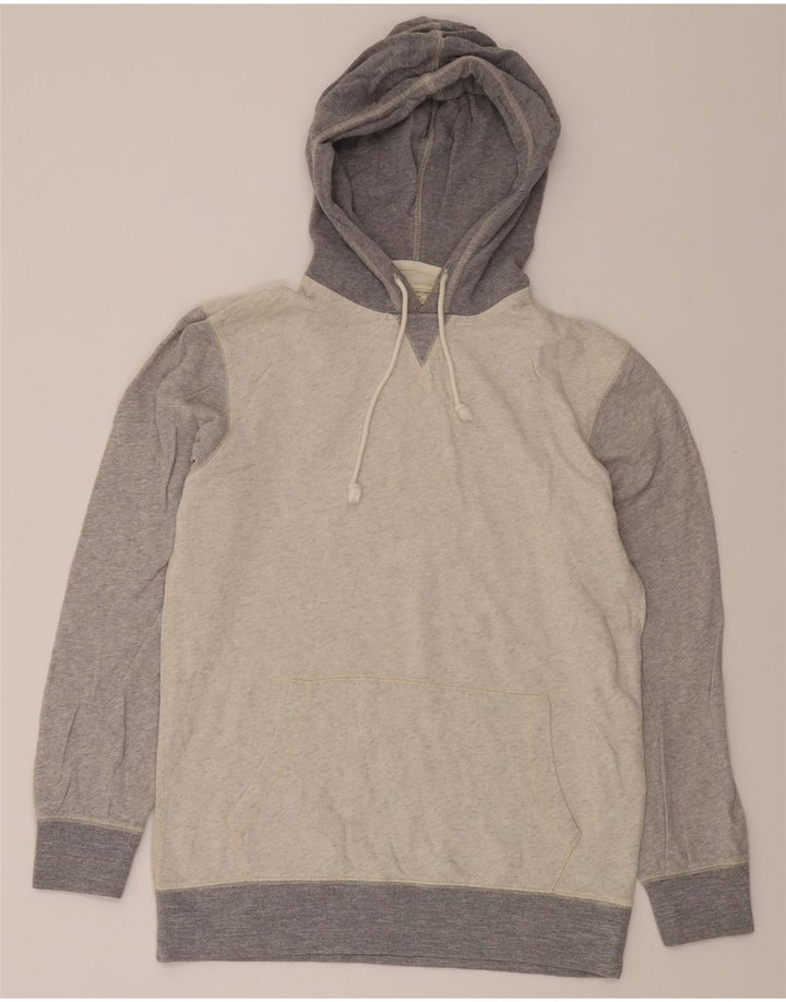 LEVI'S Mens Standard Fit Hoodie Jumper Medium Grey Colourblock Cotton Vintage Levi's and Second-Hand Levi's from Messina Hembry 