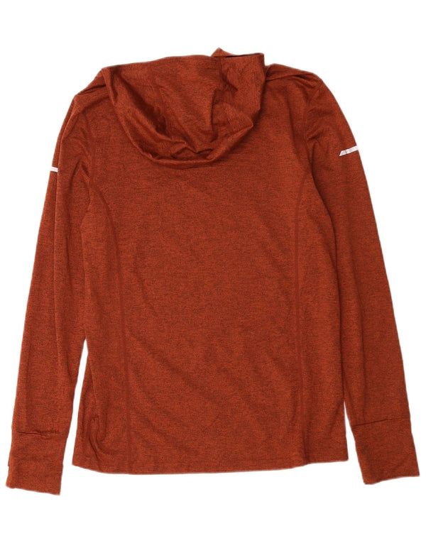 Mountain Warehouse Herren-Kapuzenoberteil, langärmelig, klein, rot gesprenkeltes Polyester