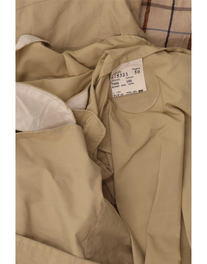 Aquascutum Herren Trenchcoat IT 50 Large Beige Polyamid